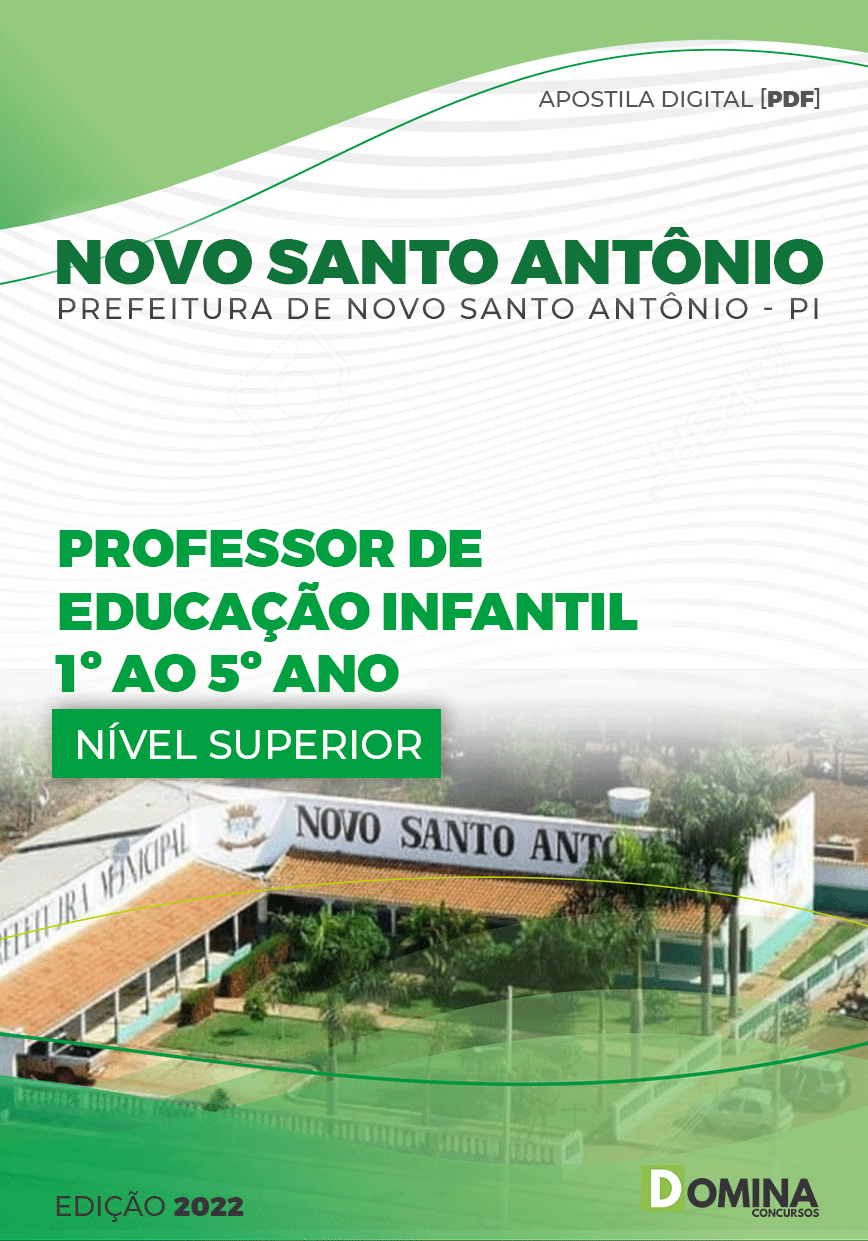 Apostila Pref Novo Santo Antonio PI 2022 Professor Educação Infantil