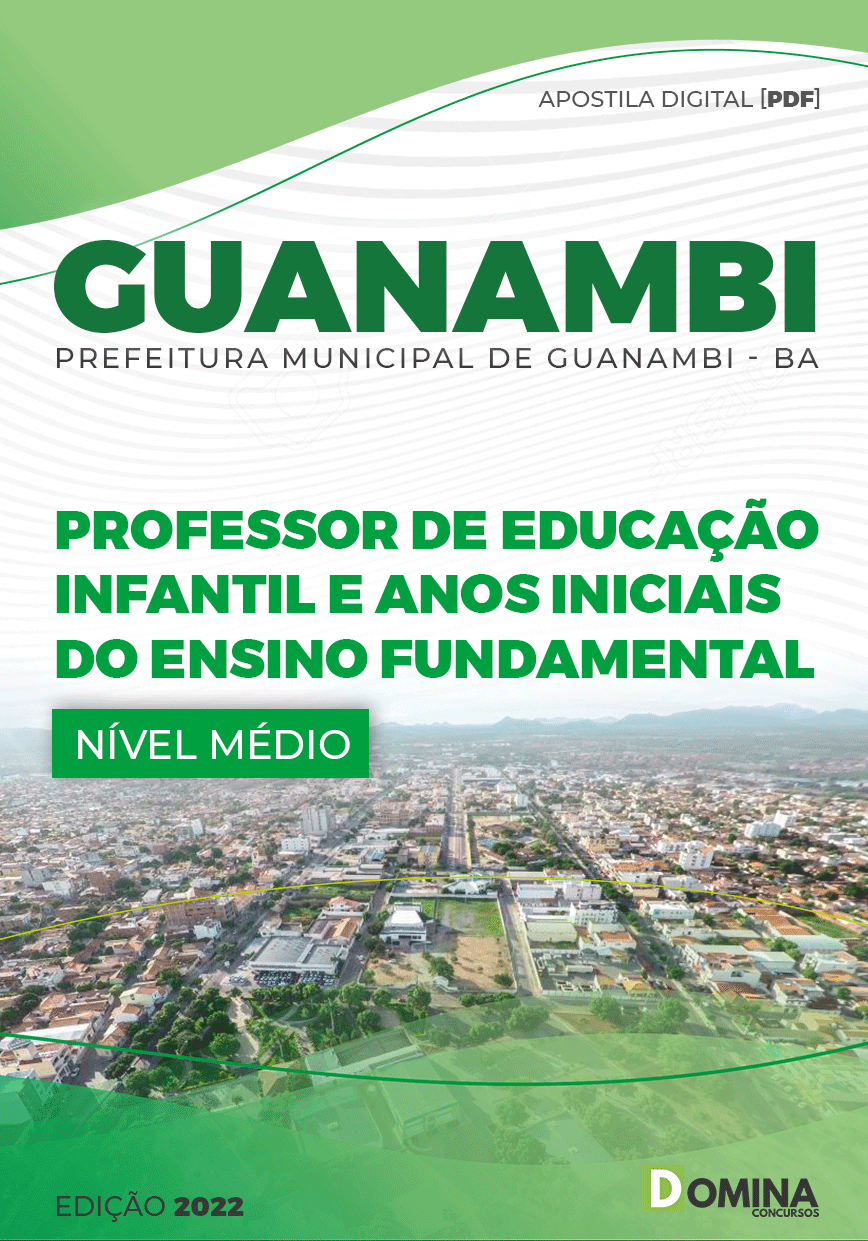 Apostila Pref Guanambi BA 2022 Professor Educação Infantil