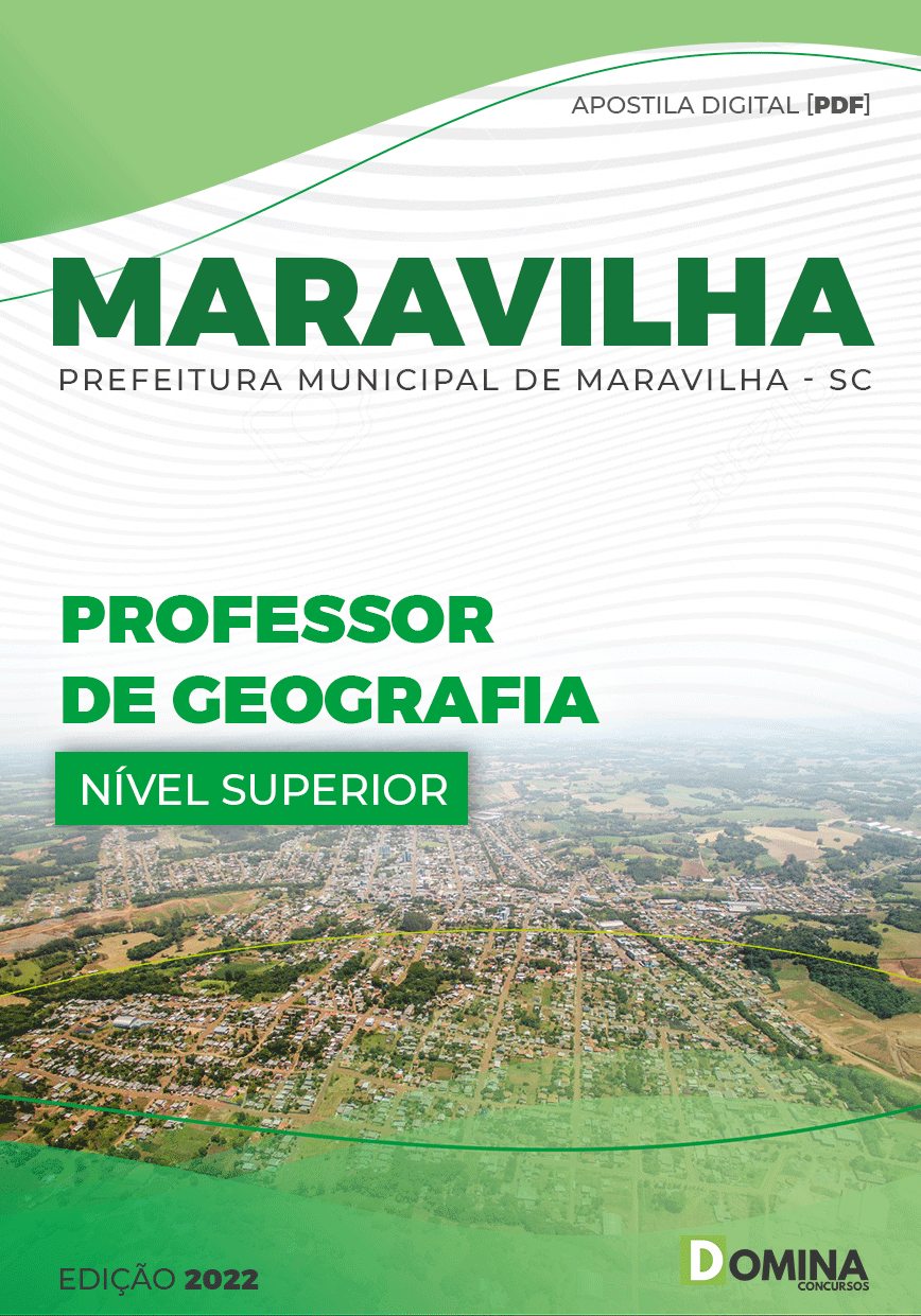 Apostila Pref Maravilha SC 2022 Professor Geografia