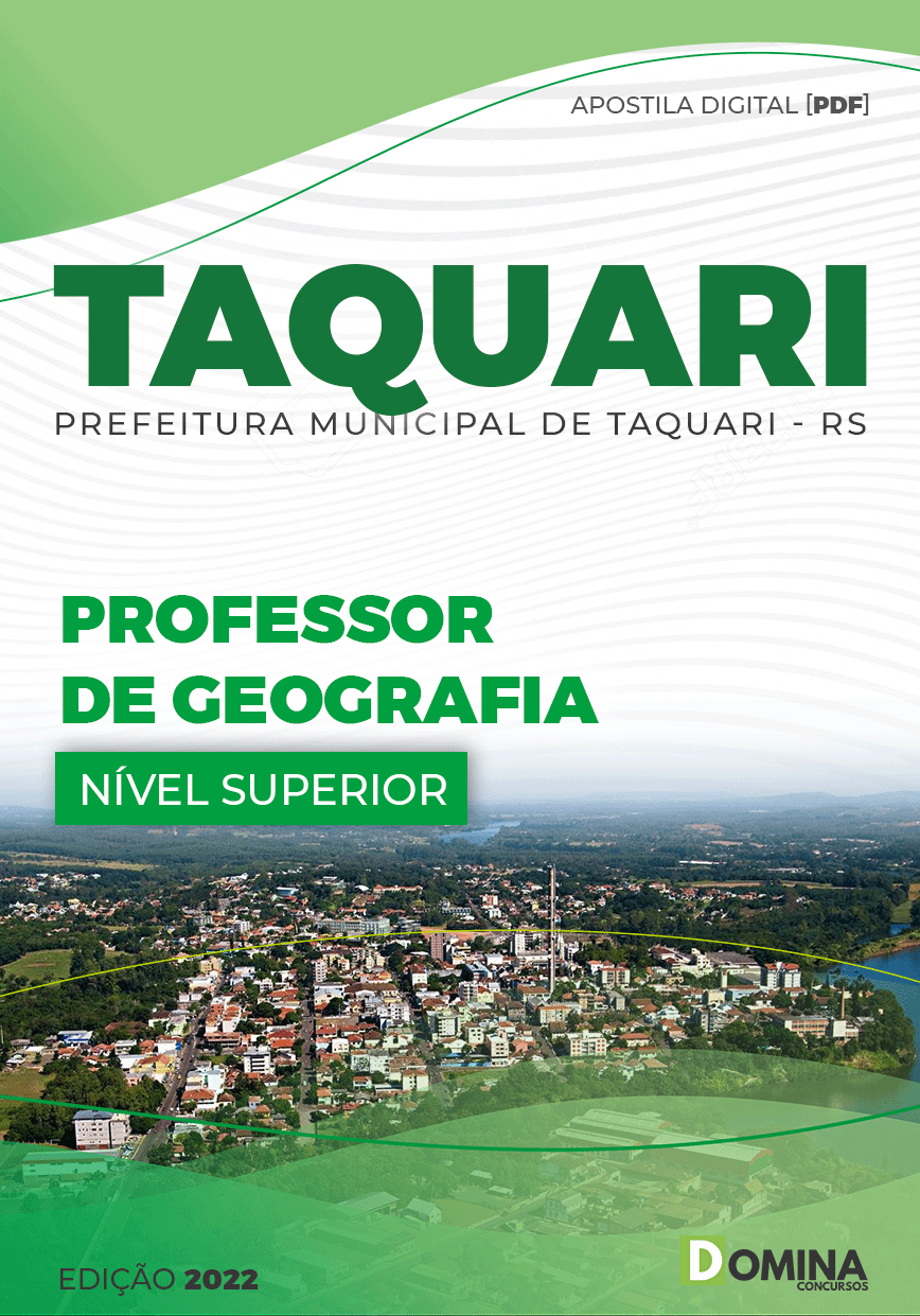 Apostila Concurso Pref Taquari RS 2022 Professor Geografia