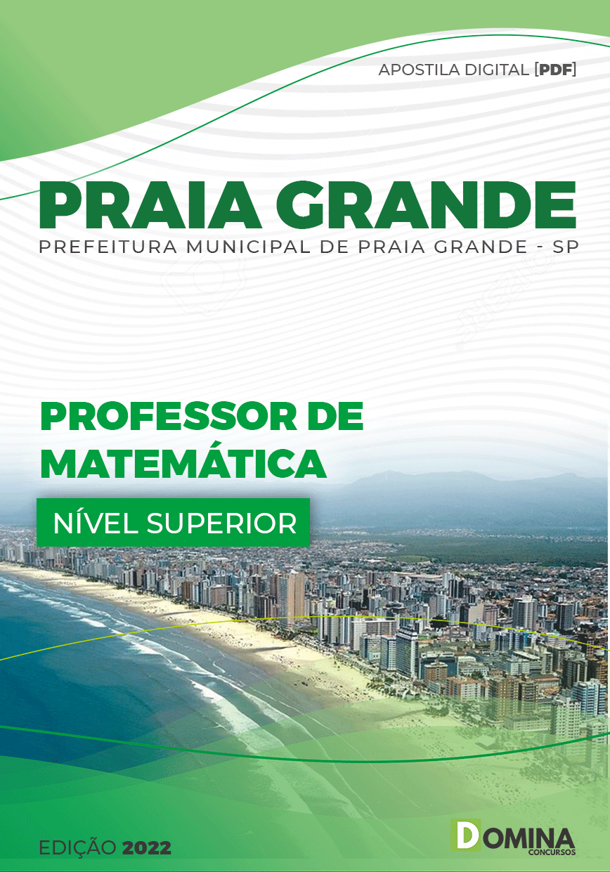 Apostila Pref Praia Grande SC 2022 Professor IV Matemática