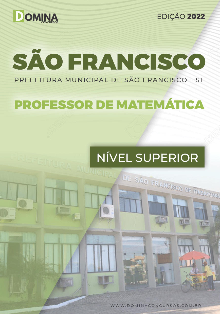 Apostila Pref São Francisco SE 2022 Professor de Matemática