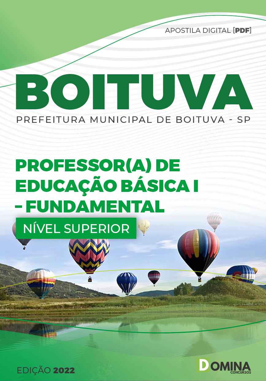 Apostila Pref Boituva SP 2022 Prof ED Básica I Fundamental