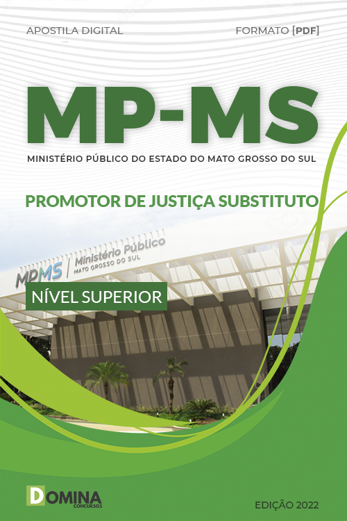Apostila Digital Concurso MP MS 2022 Promotor Justiça