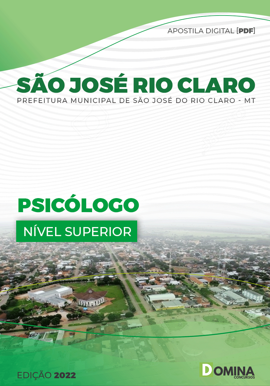 Apostila Pref São José Rio Claro MT 2022 Psicólogo