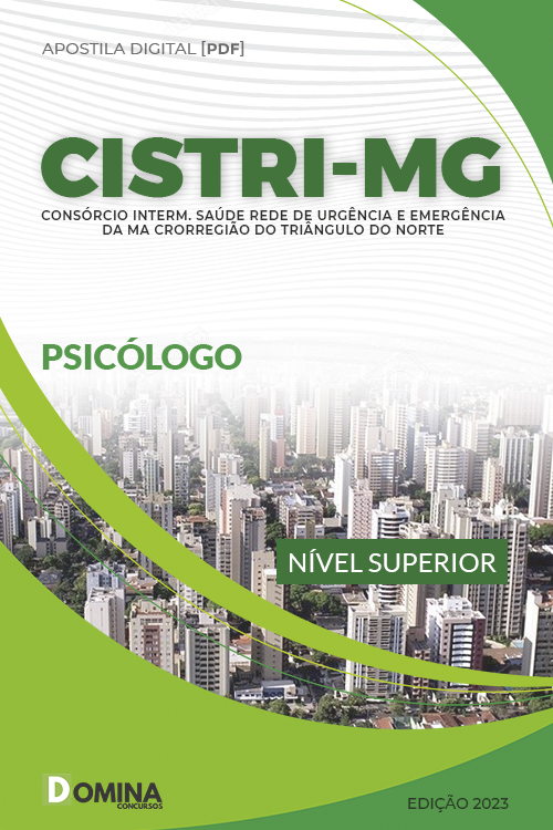Apostila Digital Concurso CISTRI MG 2022 Psicólogo