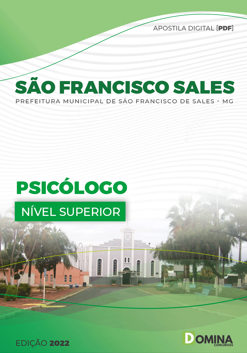 Apostila Pref São Francisco Sales MG 2022 Psicólogo