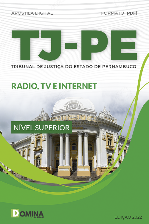 Apostila Digital Concurso Público TJ PE 2022 Rádio TV Internet