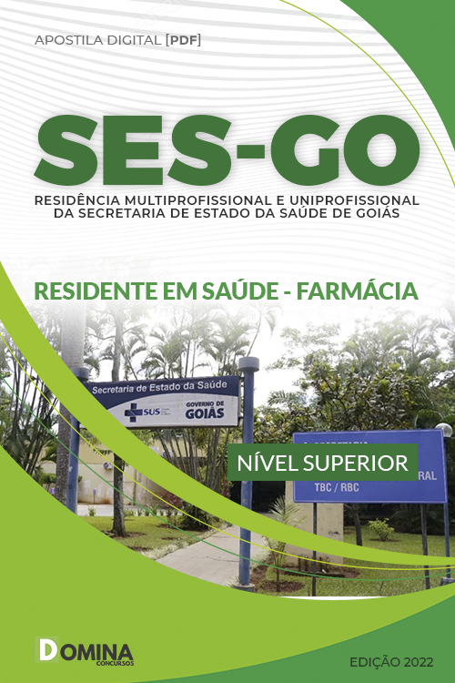 Apostila Residência SES GO 2022 Residente em Saúde Farmácia