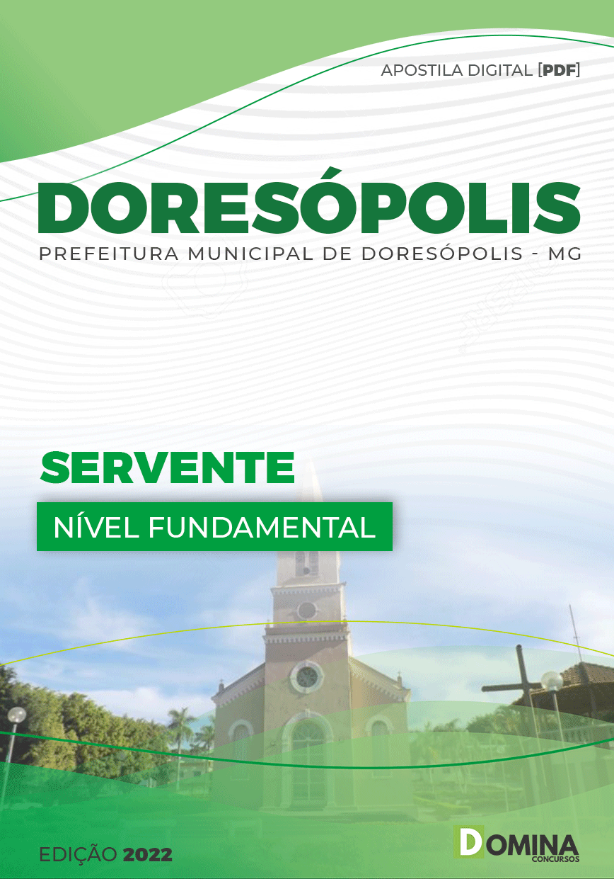 Apostila Digital Pref Doresópolis MG 2022 Servente