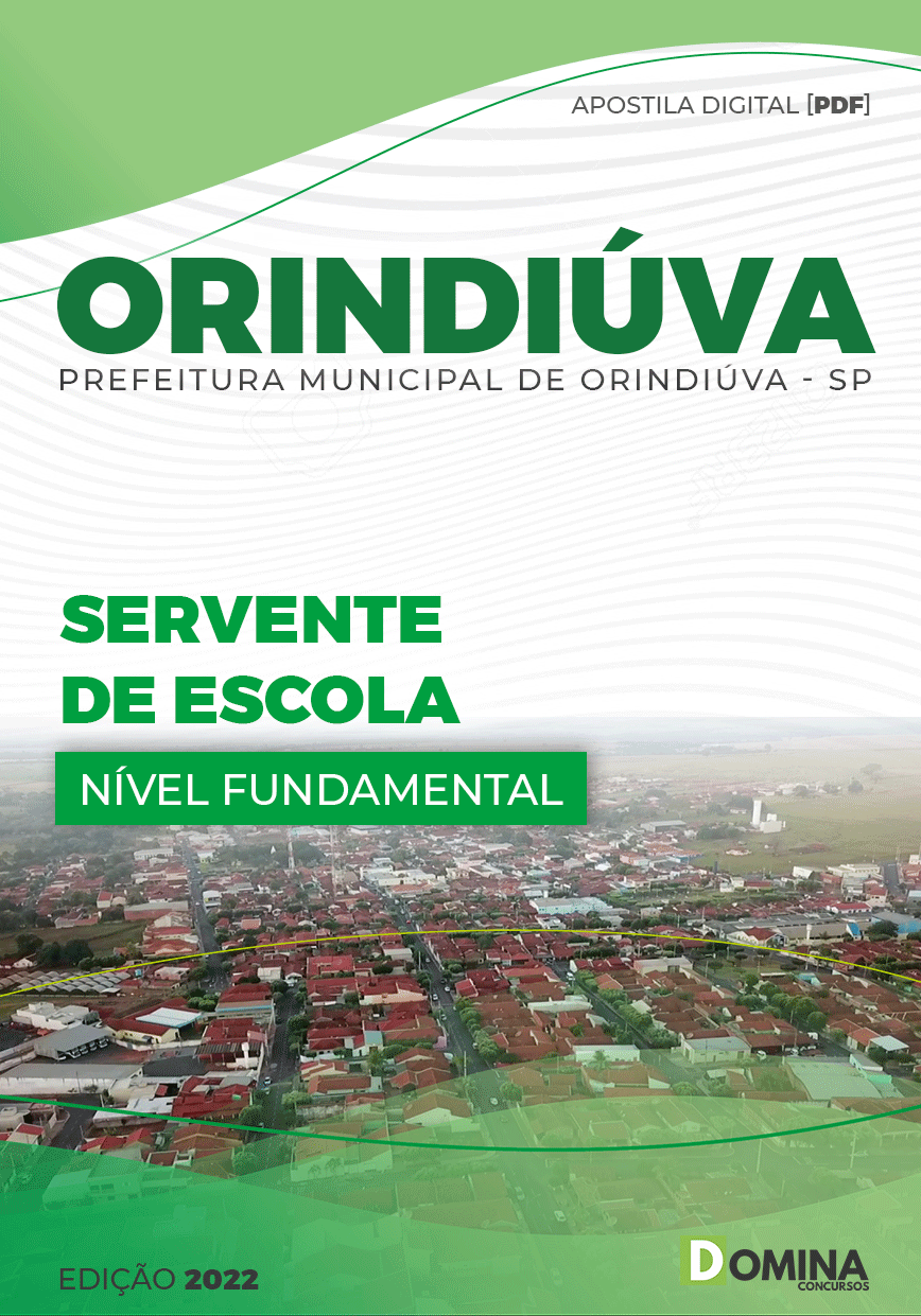 Apostila Concurso Pref Orindiúva SP 2022 Servente Escola