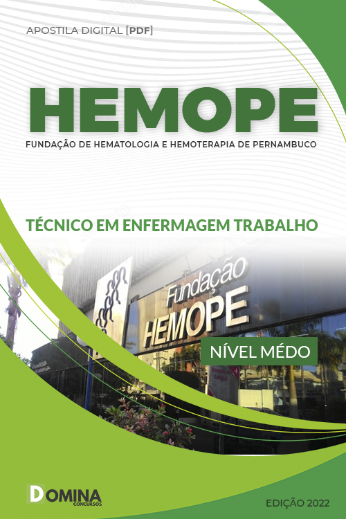 Apostila Concurso HEMOPE 2022 Técnico Enfermagem Trabalho