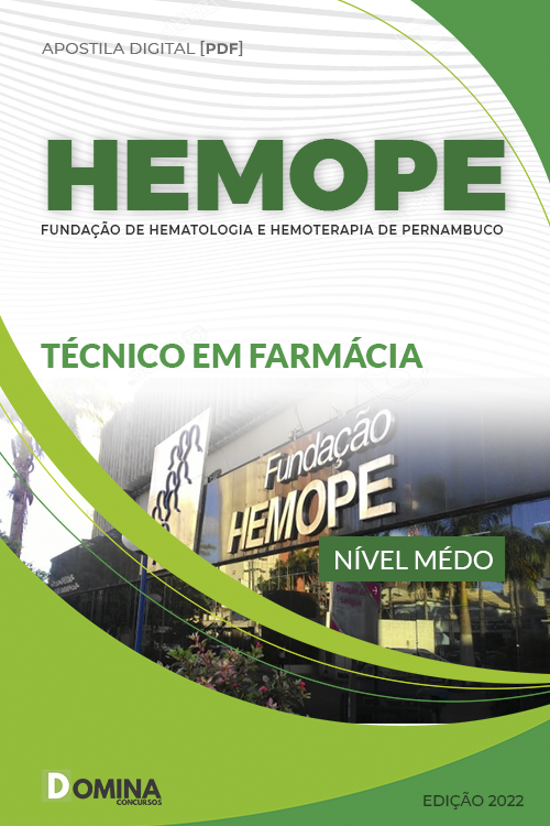 Apostila Concurso HEMOPE 2022 Técnico Farmácia