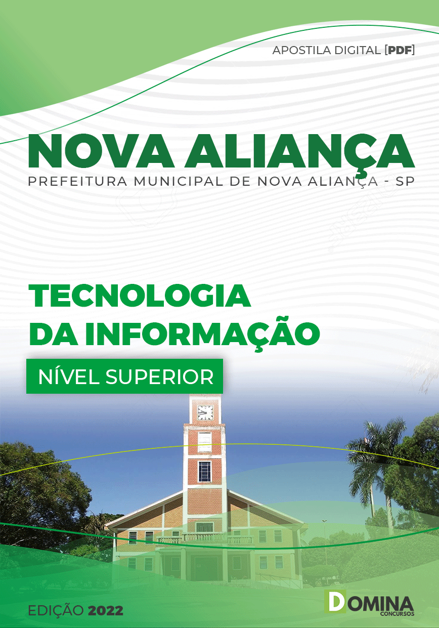 Apostila Digital Pref Nova Aliança SP 2022 Tecnologia Informação