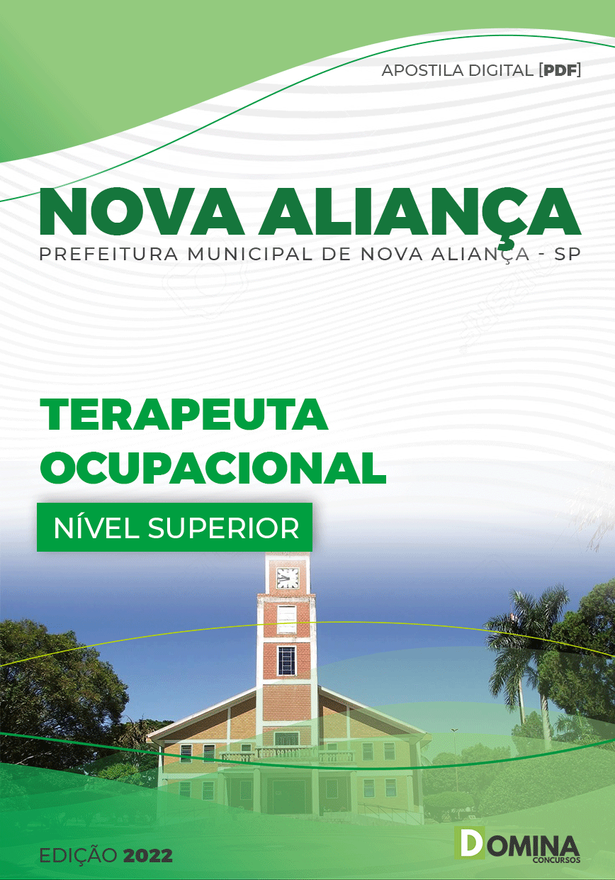 Apostila Digital Pref Nova Aliança SP 2022 Terapeuta Ocupacional