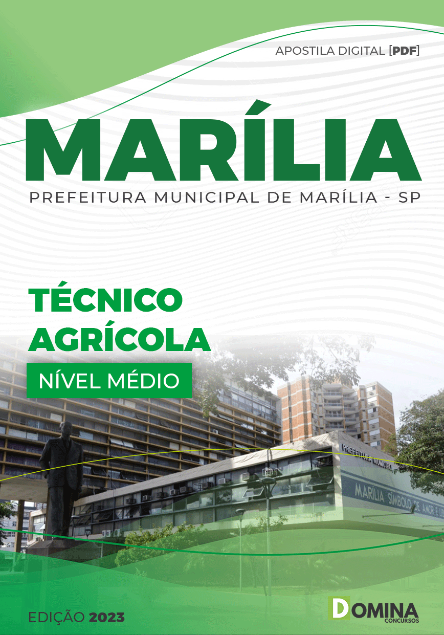 Apostila Concurso Pref Marília SP 2022 Técnico Agrícola