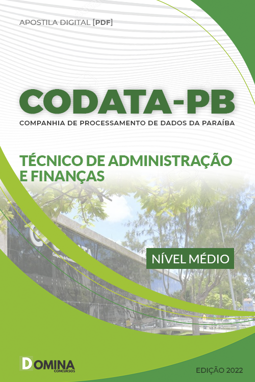 Apostila CODATA PB 2022 Técnico de Administração e Finanças