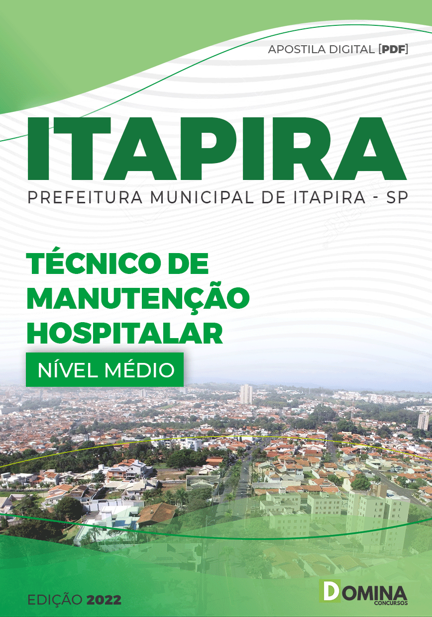 Apostila Pref Itapira SP 2022 Técnico Manutenção Hospitalar