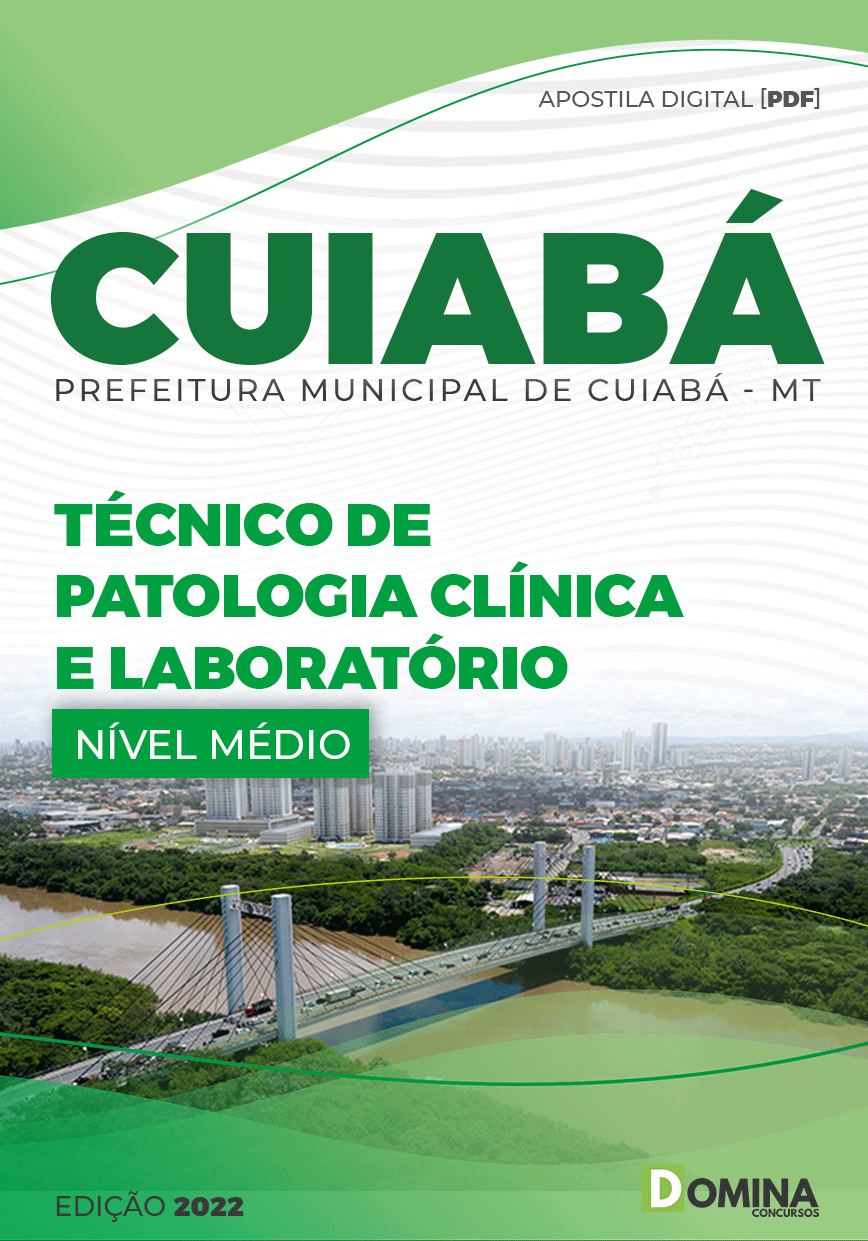 Apostila Pref Cuiabá MT 2022 Técnico Patologia Clínica Laboratório