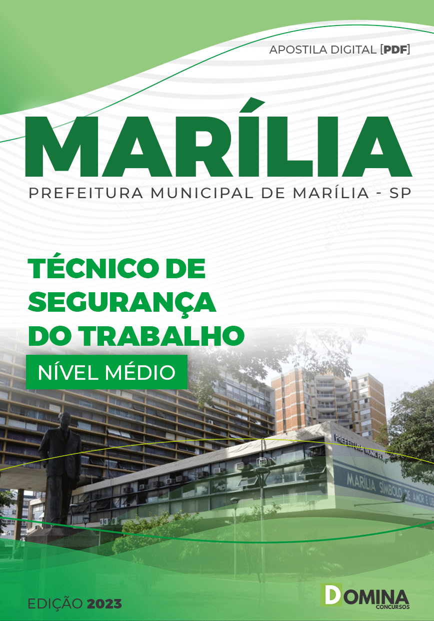 Apostila Concurso Pref Marília SP 2022 Técnico Segurança Trabalho