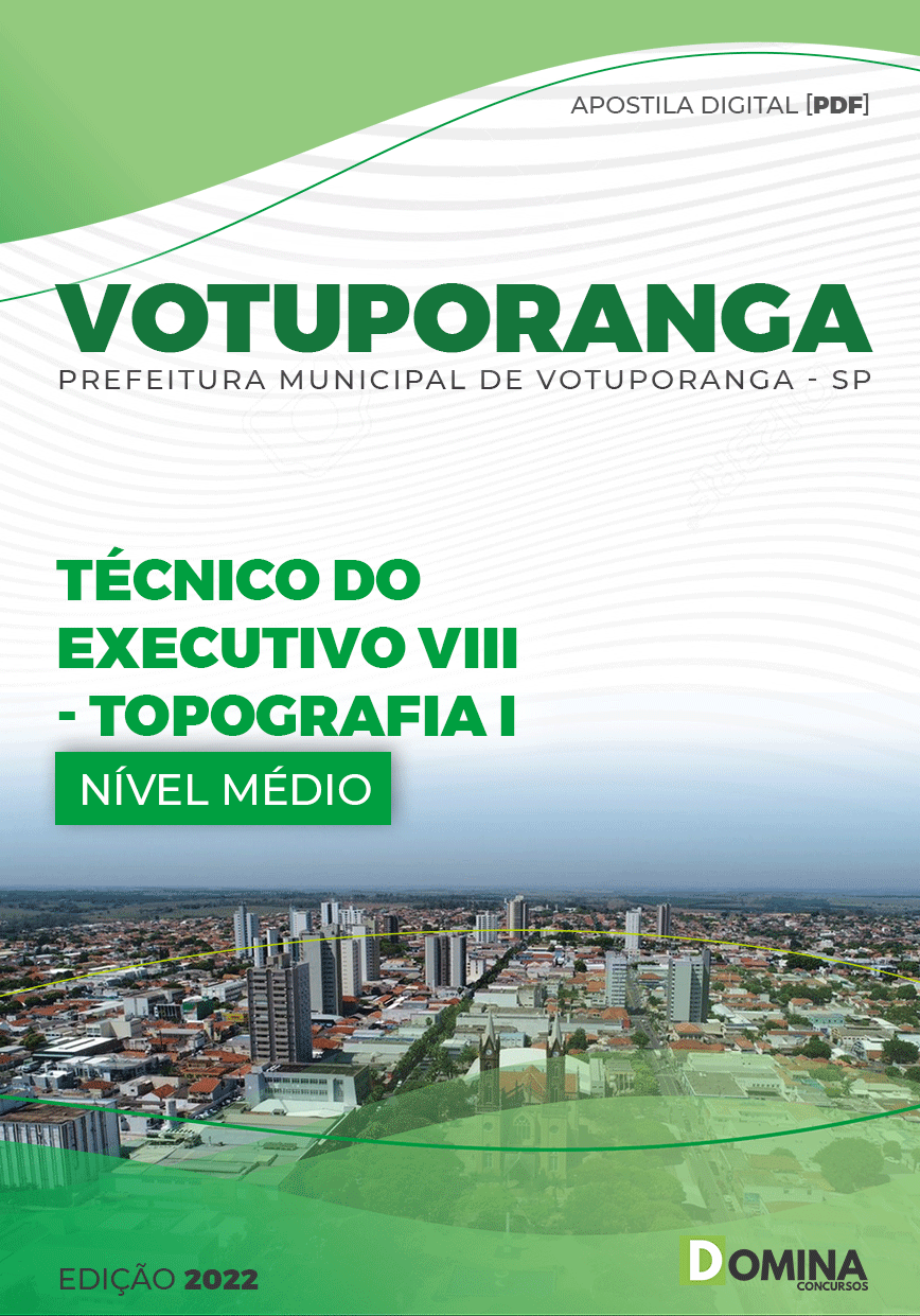 Apostila Pref Votuporanga SP 2022 Téc Exec Adm Geral III Topografia