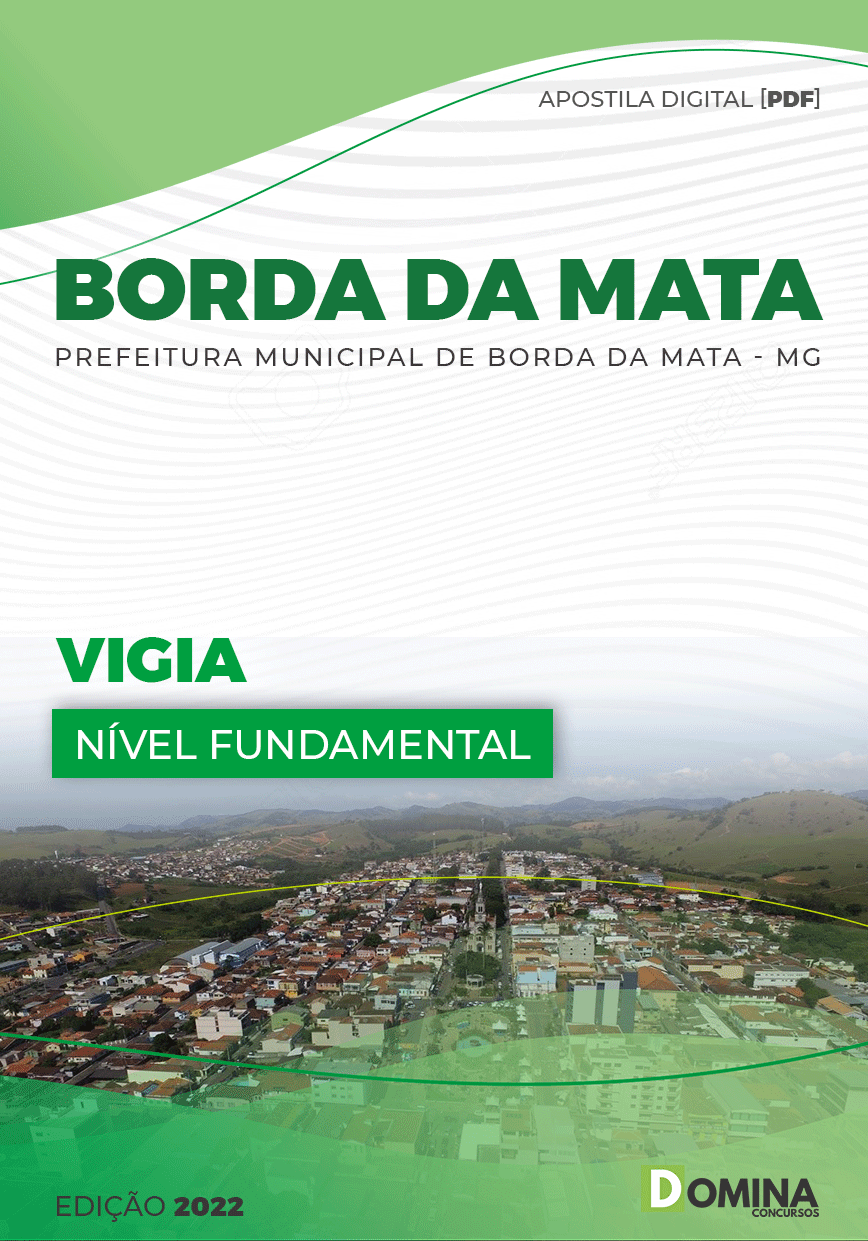 Apostila Digital Concurso Pref Borda Mata MG 2022 Vigia