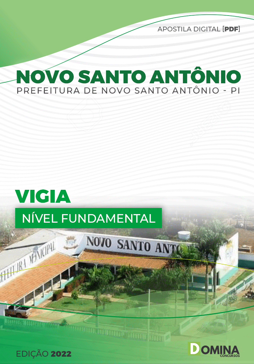 Apostila Digital Pref Novo Santo Antonio PI 2022 Vigia