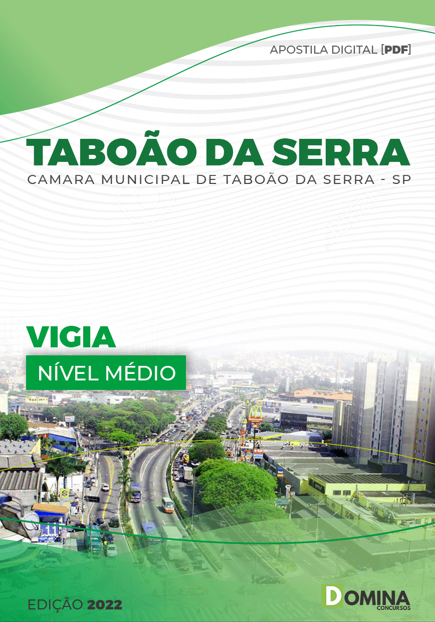 Apostila Concuso Câmara Taboão Serra SP 2022 Vigia