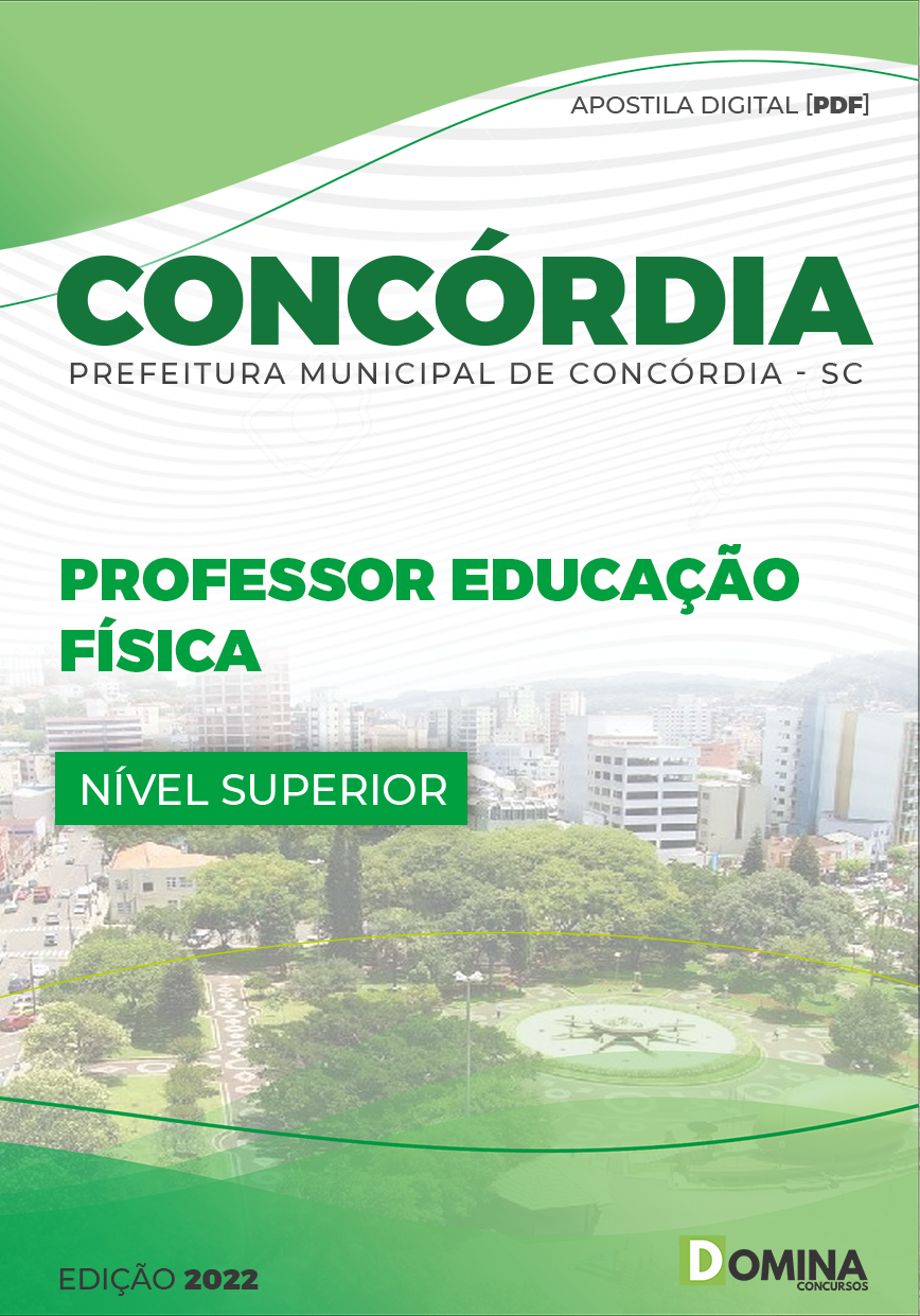 Apostila Digital Pref Concórdia SC 2022 Professor Educação Físico