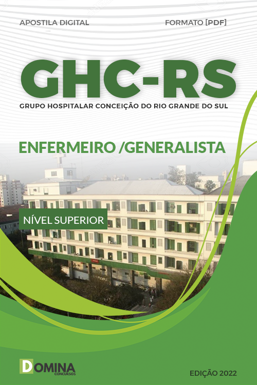 Apostila Digital Concurso GHC RS 2022 Enfermeiro Generalista