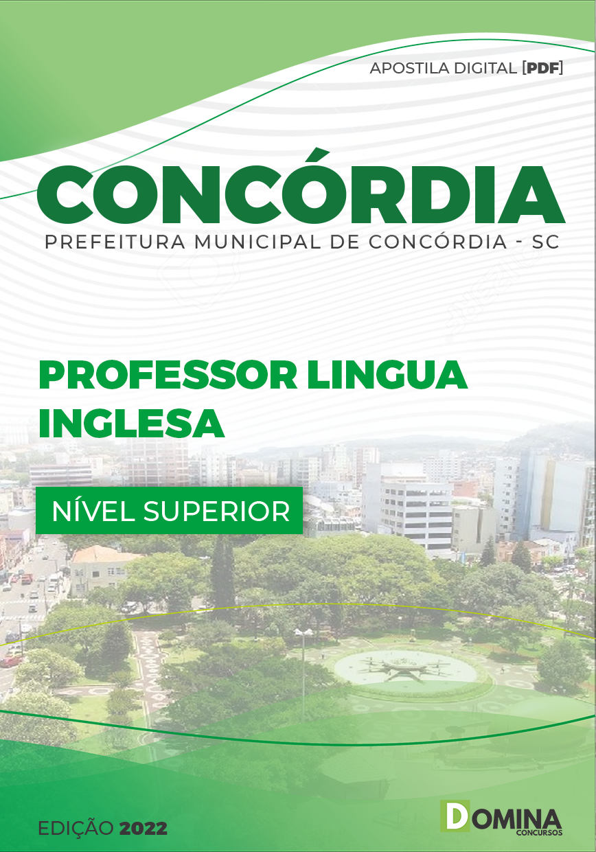 Apostila Digital Pref Concórdia SC 2022 Professor Língua Inglesa