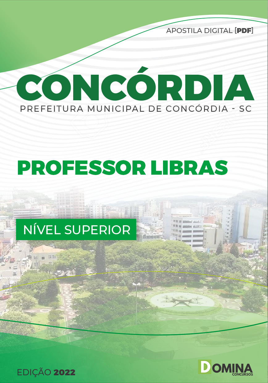 Apostila Digital Pref Concórdia SC 2022 Professor Libras