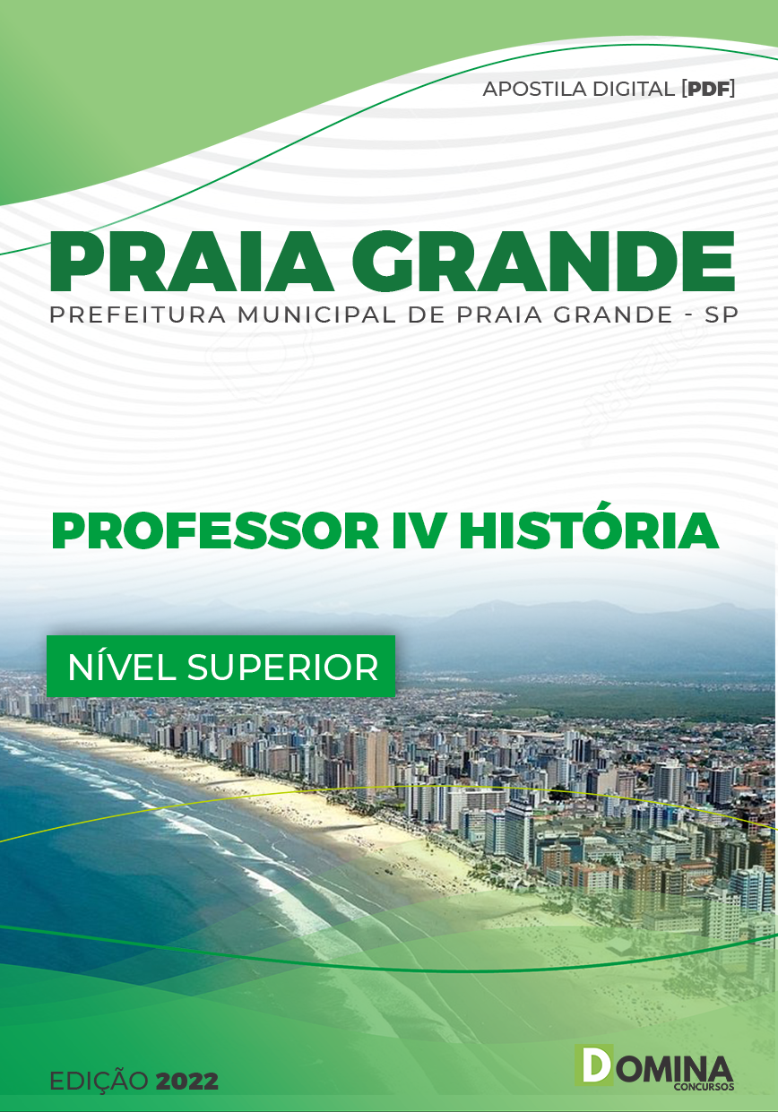 Apostila Pref Praia Grande SC 2022 Professor IV História