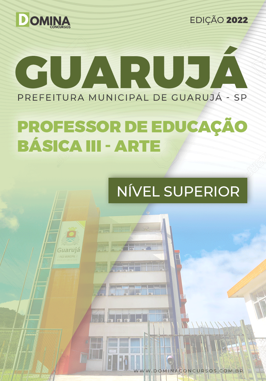 Apostila Pref Guarujá SP 2022 Professor ED Básica III Arte