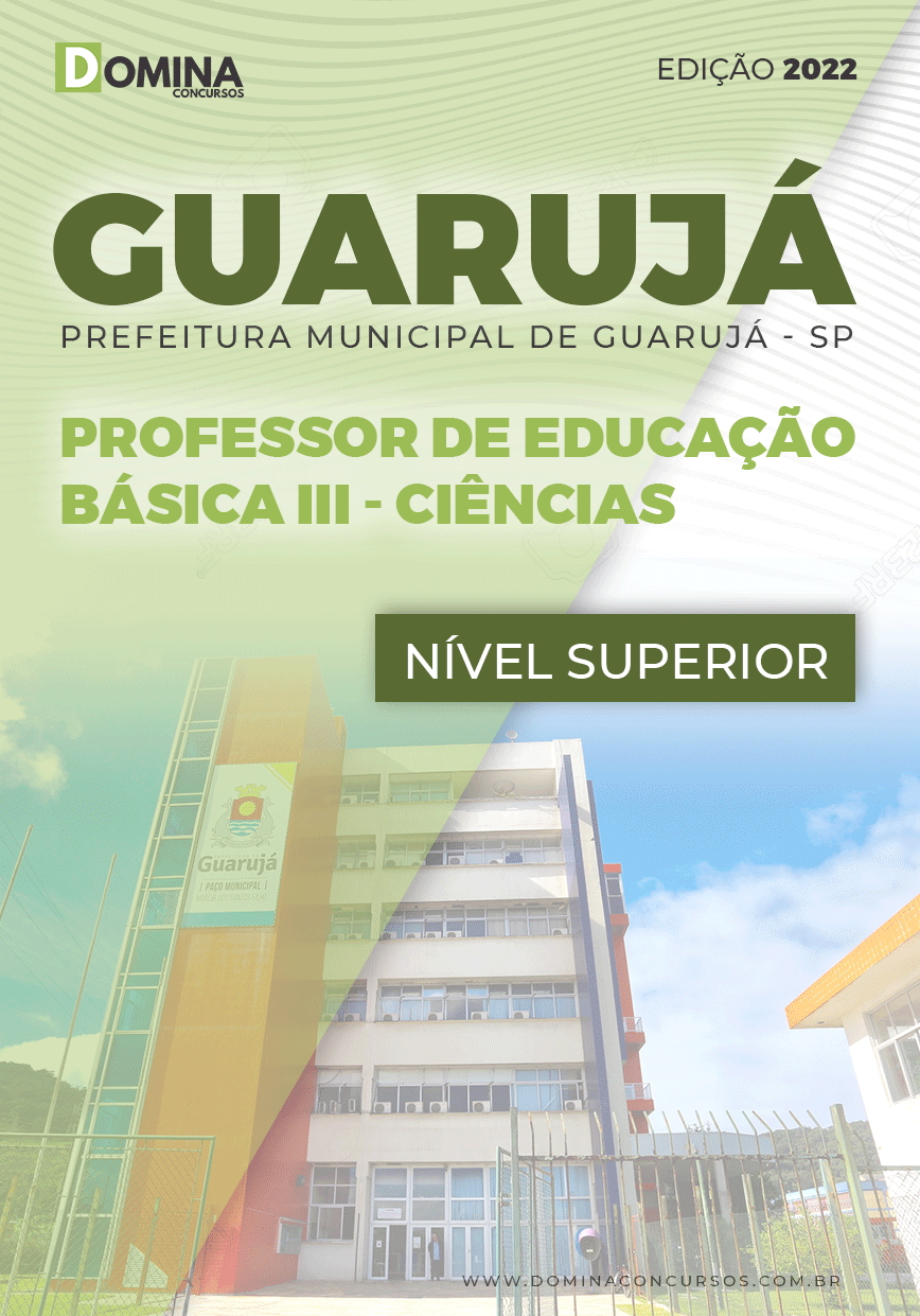 Apostila Pref Guarujá SP 2022 Professor ED Básica III Ciências