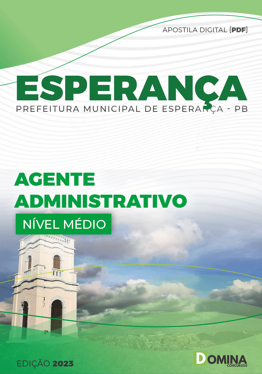 Apostila Concurso Pref Esperança PB 2023 Agente Administração