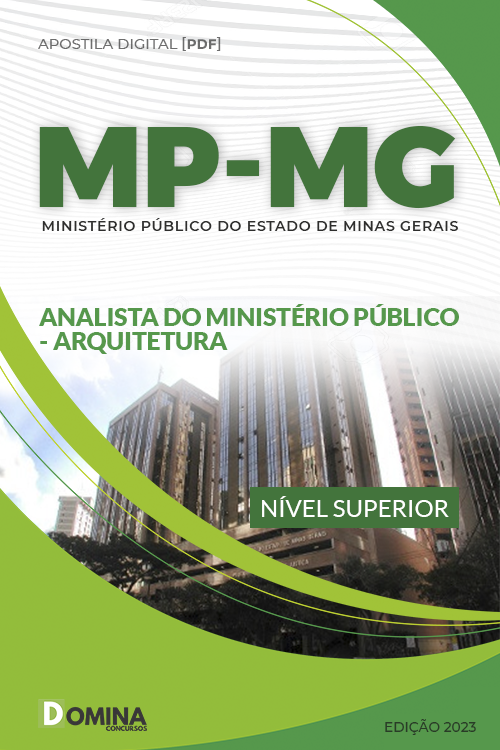 Apostila MPMG 2023 Analista Ministério Público Arquitetura