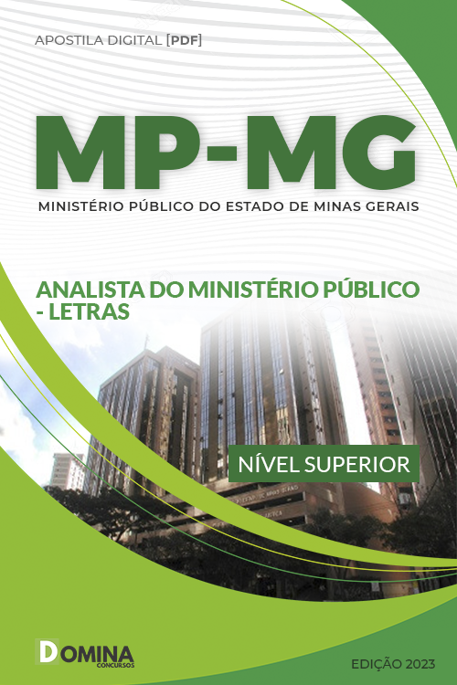 Apostila MPMG 2023 Analista Ministério Público Letras