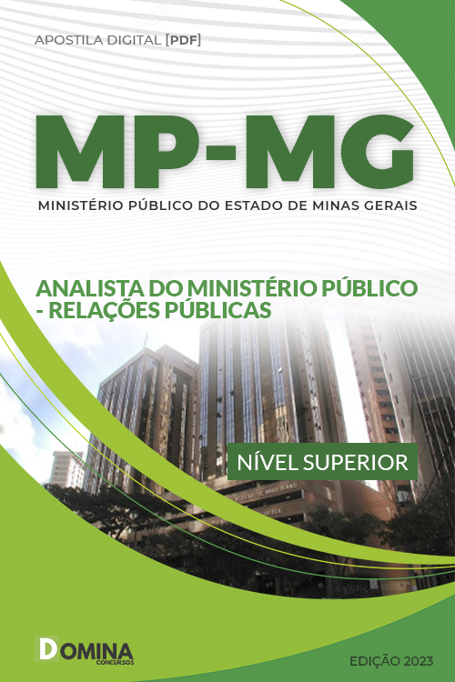 Apostila MPMG 2023 Analista Ministério Público Relações Públicas