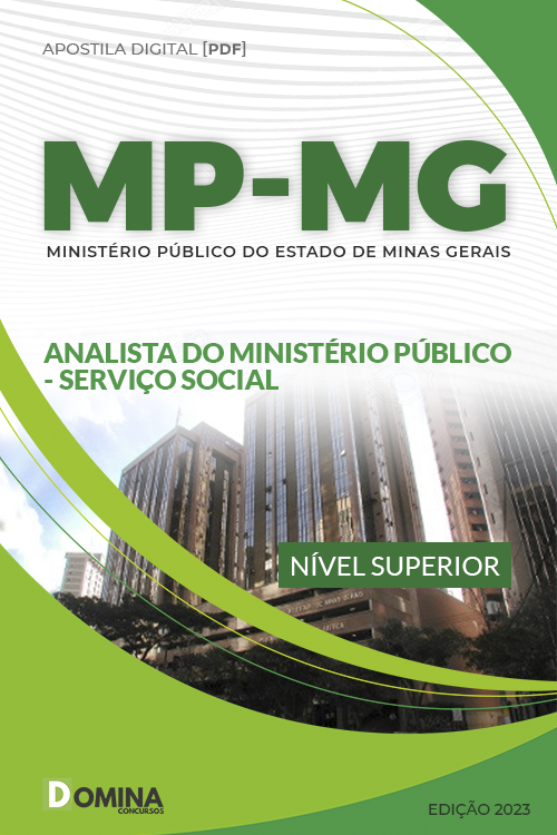 Apostila MPMG 2023 Analista Ministério Público Serviço Social