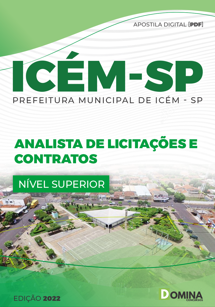 Apostila Concurso ICÉM SP 2022 Analista Licitações Contratos