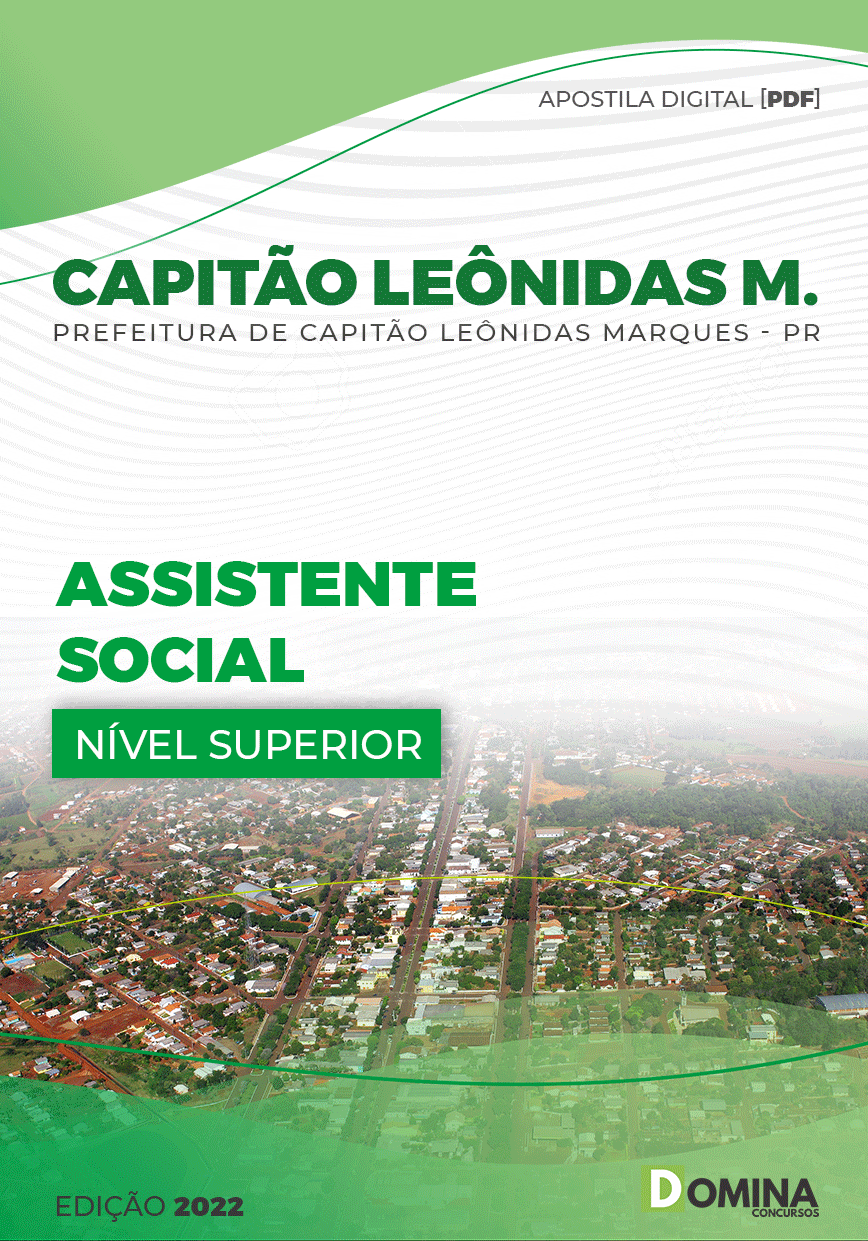 Apostila Pref Capitão Leônidas Marques PR 2022 Assistente Social