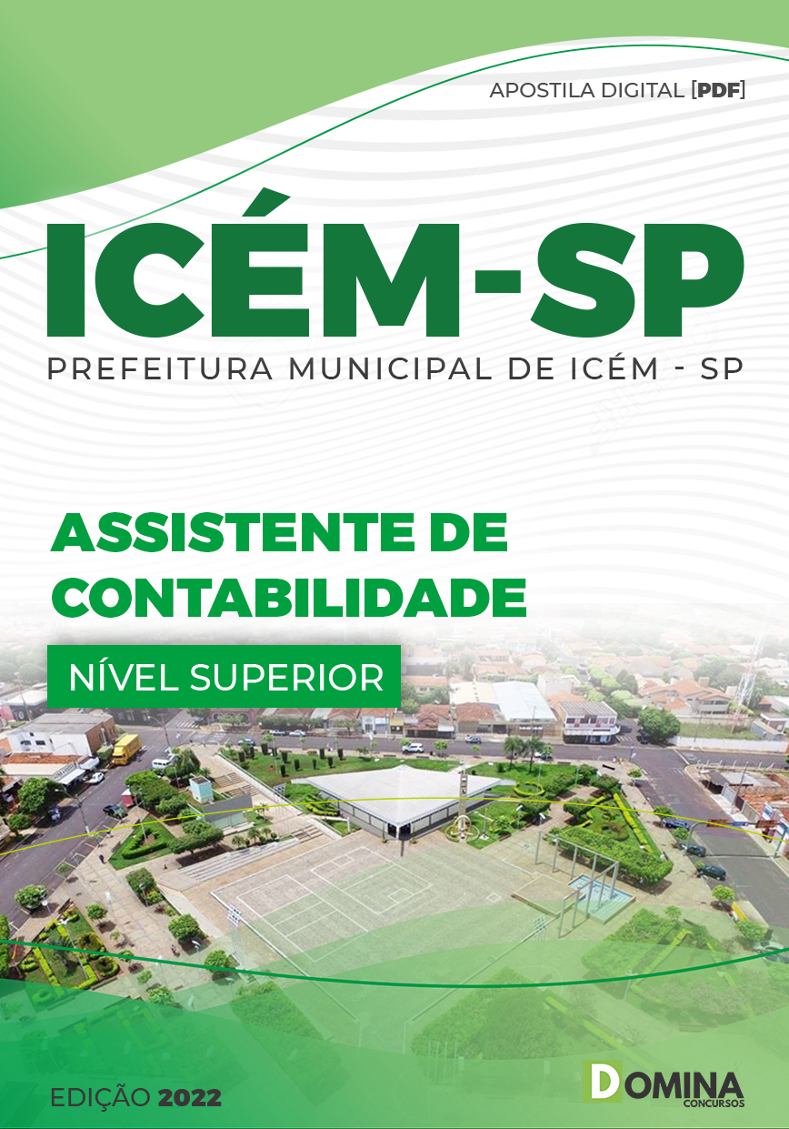 Apostila Concurso ICÉM SP 2022 Assistente Contabilidade