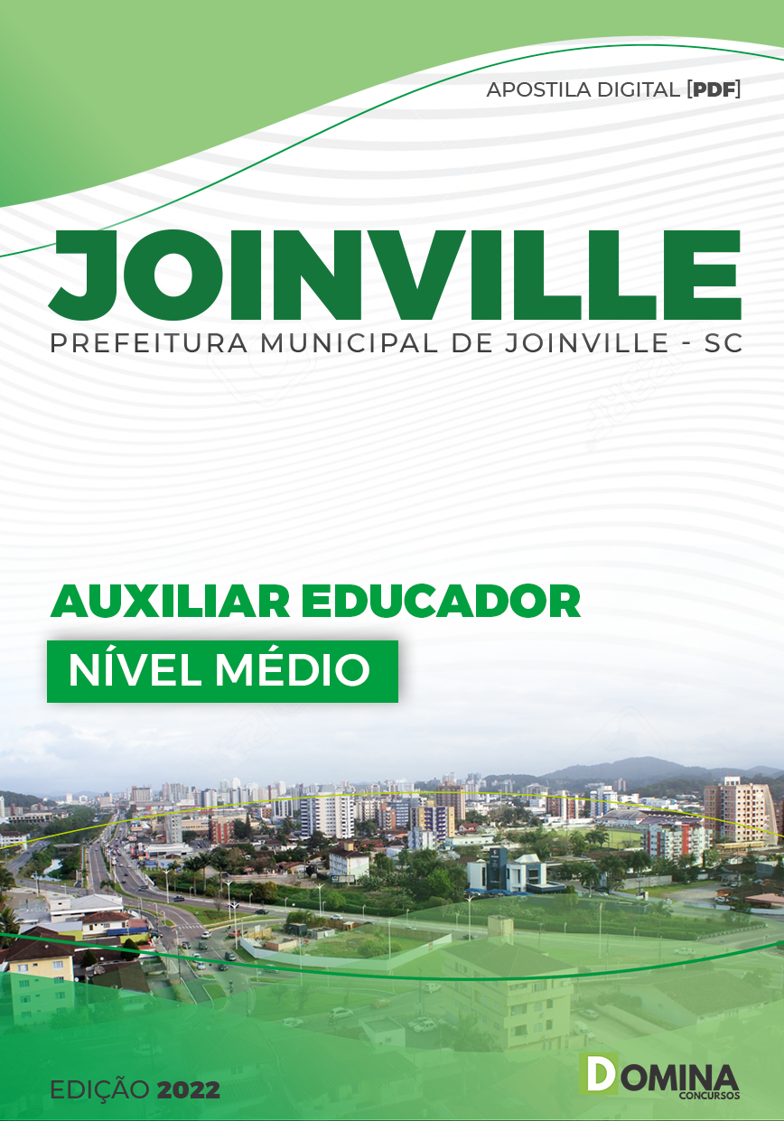 Apostila Digital Pref Joinville SC 2022 Auxiliar Educador
