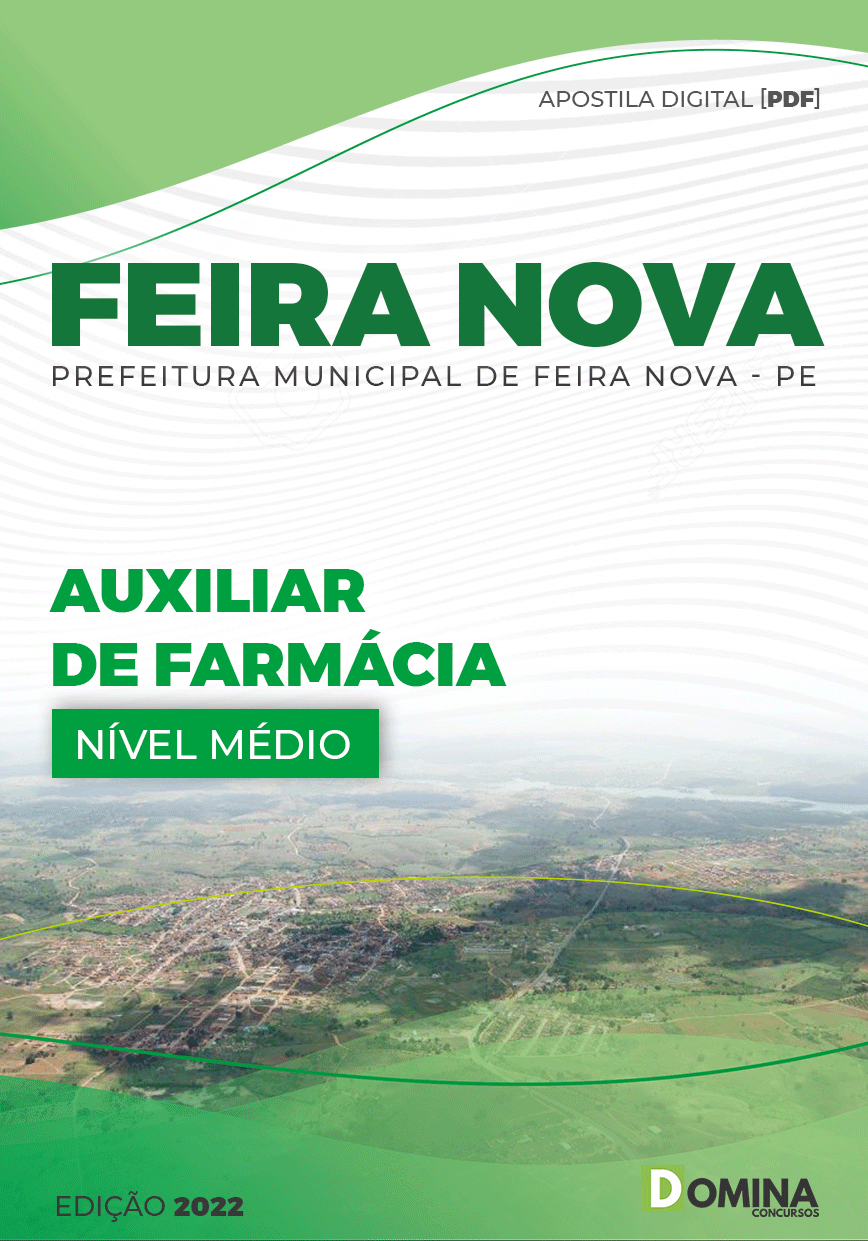 Apostila Digital Pref Feira Nova PE 2022 Auxiliar Farmácia