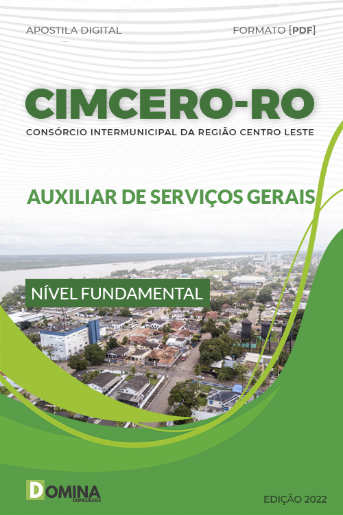 Apostila Digital CIMCERO RO 2023 Auxiliar Serviços Gerais