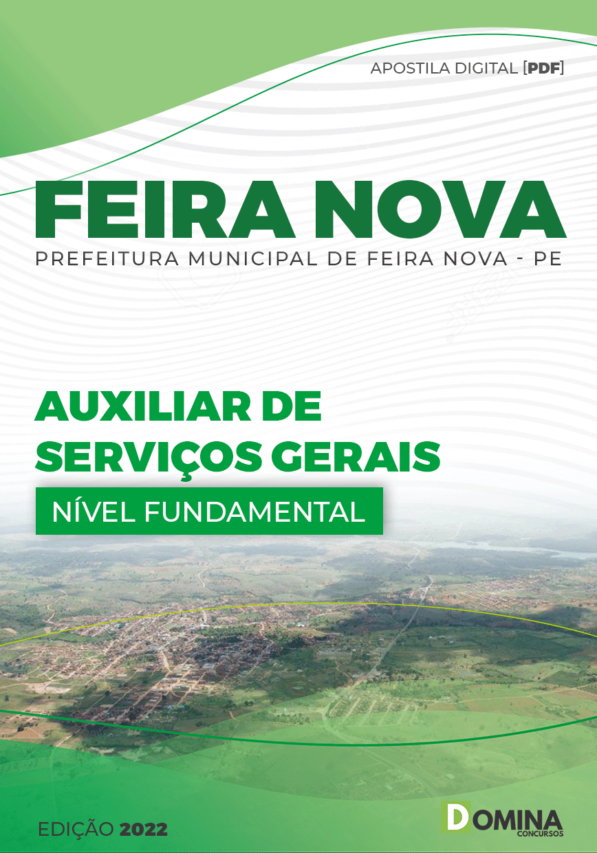 Apostila Pref Feira Nova PE 2022 Auxiliar Serviços Gerais