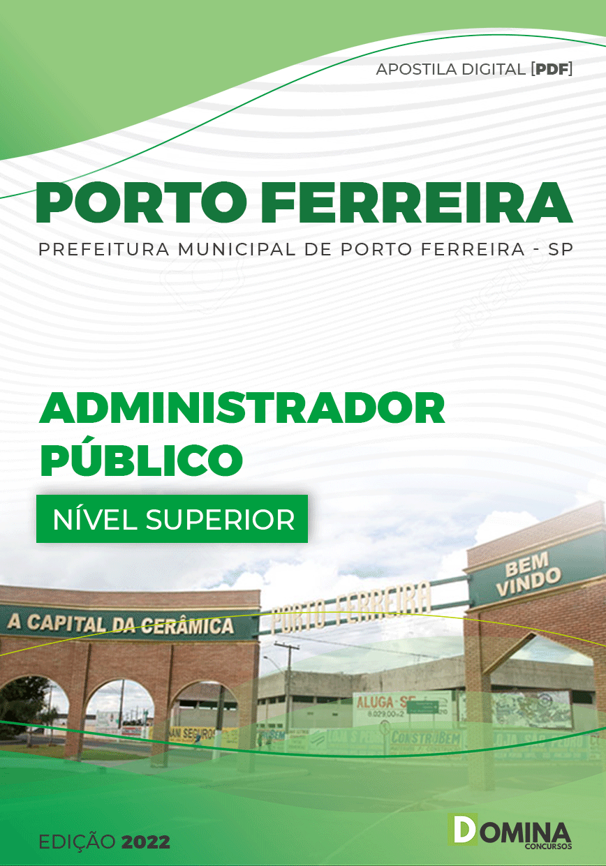 Apostila Pref Porto Ferreira SP 2022 Administrador Público