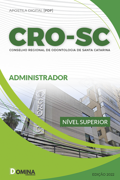 Apostila Digital Concurso CRO SC 2023 Administrador