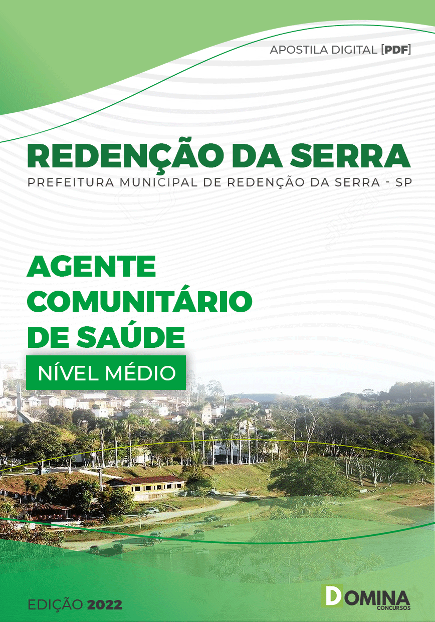 Apostila Pref Redenção Serra SP 2022 Agente Comunitário Saúde